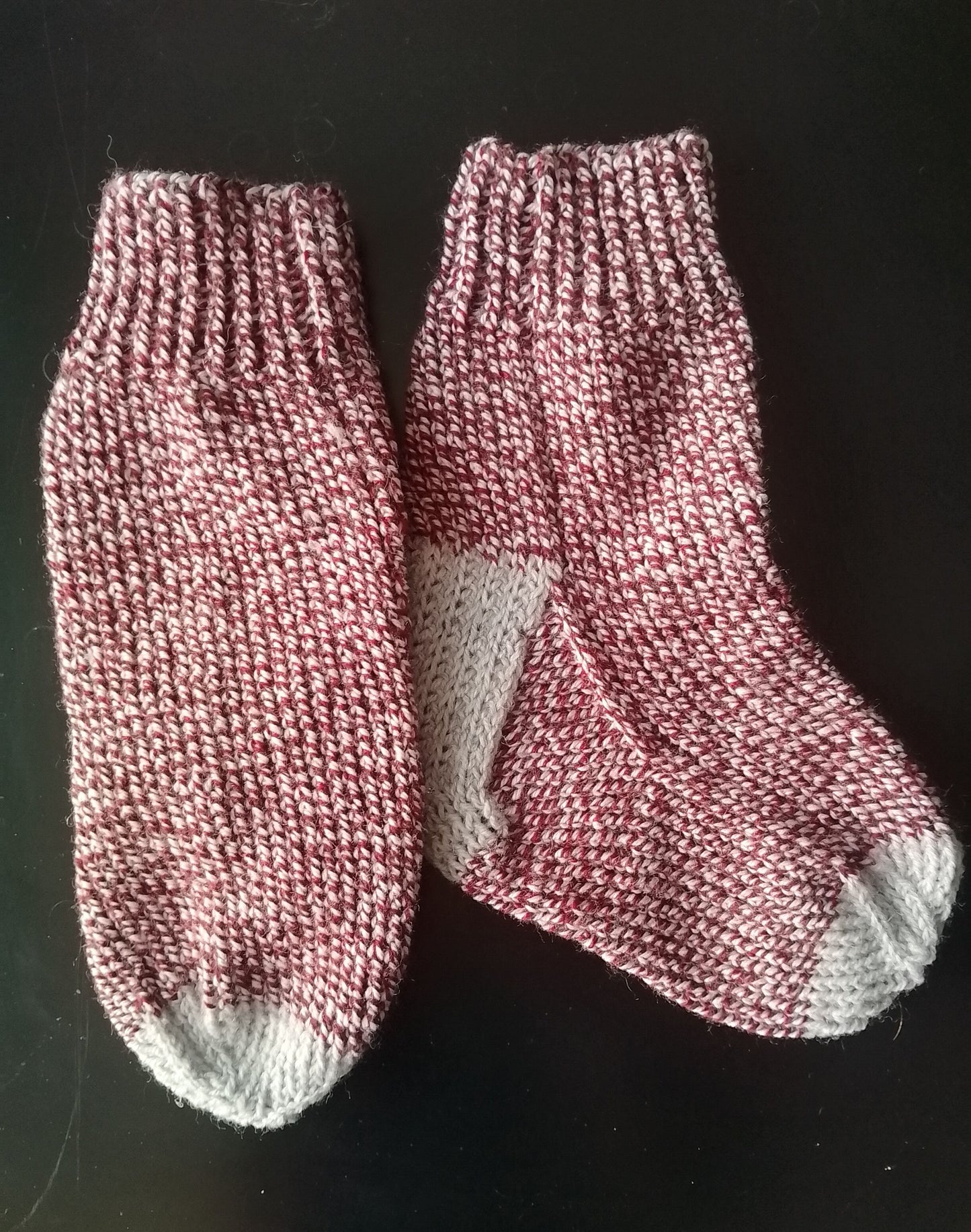 knitted socks junior size