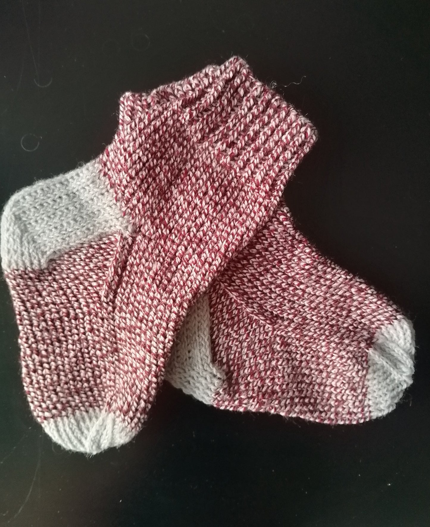 knitted socks junior size