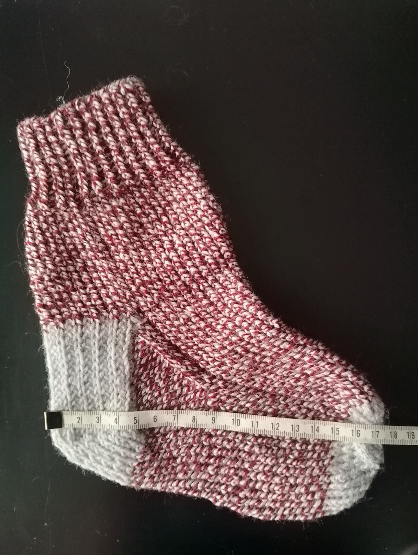 knitted socks junior size