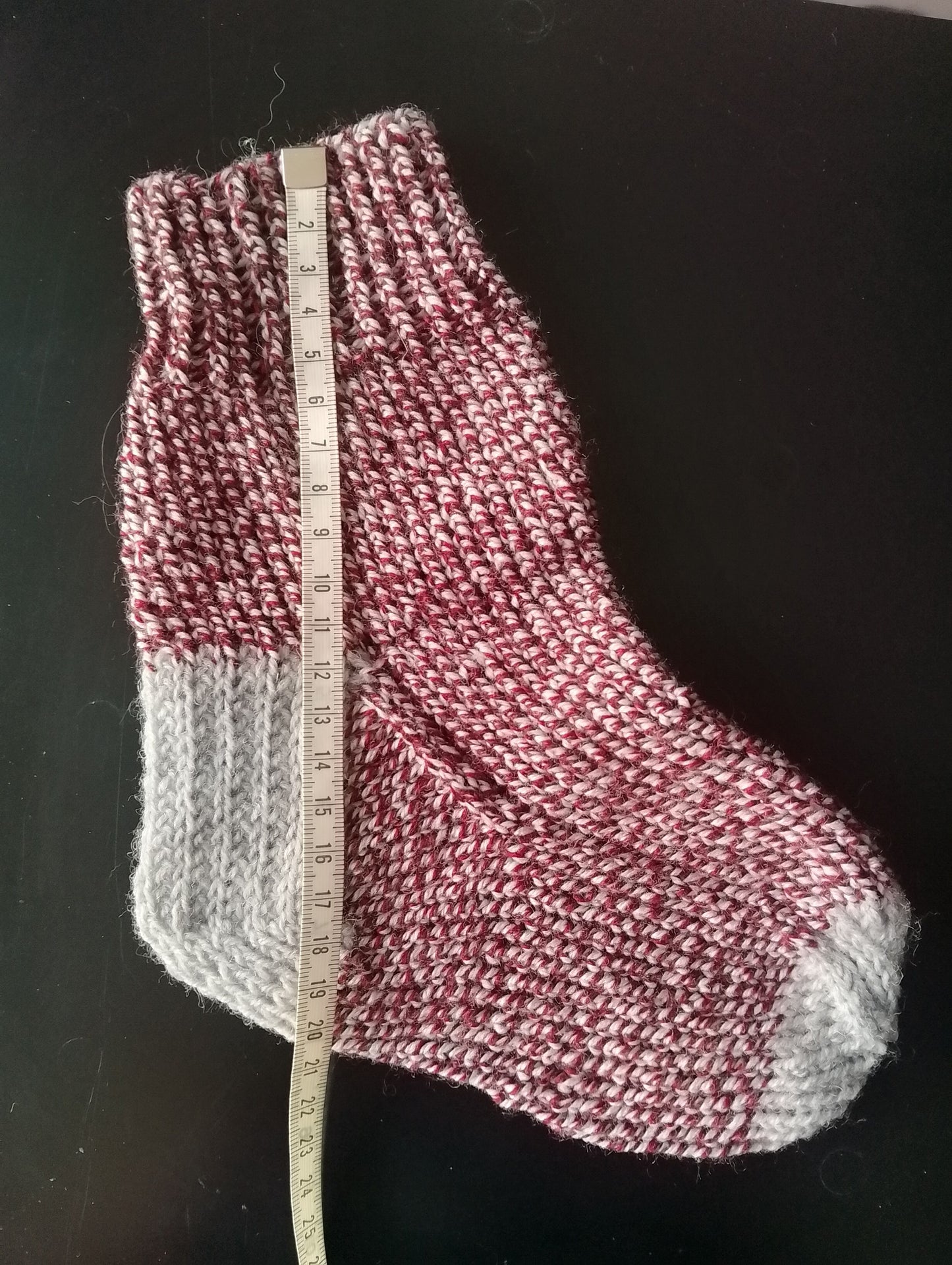 knitted socks junior size