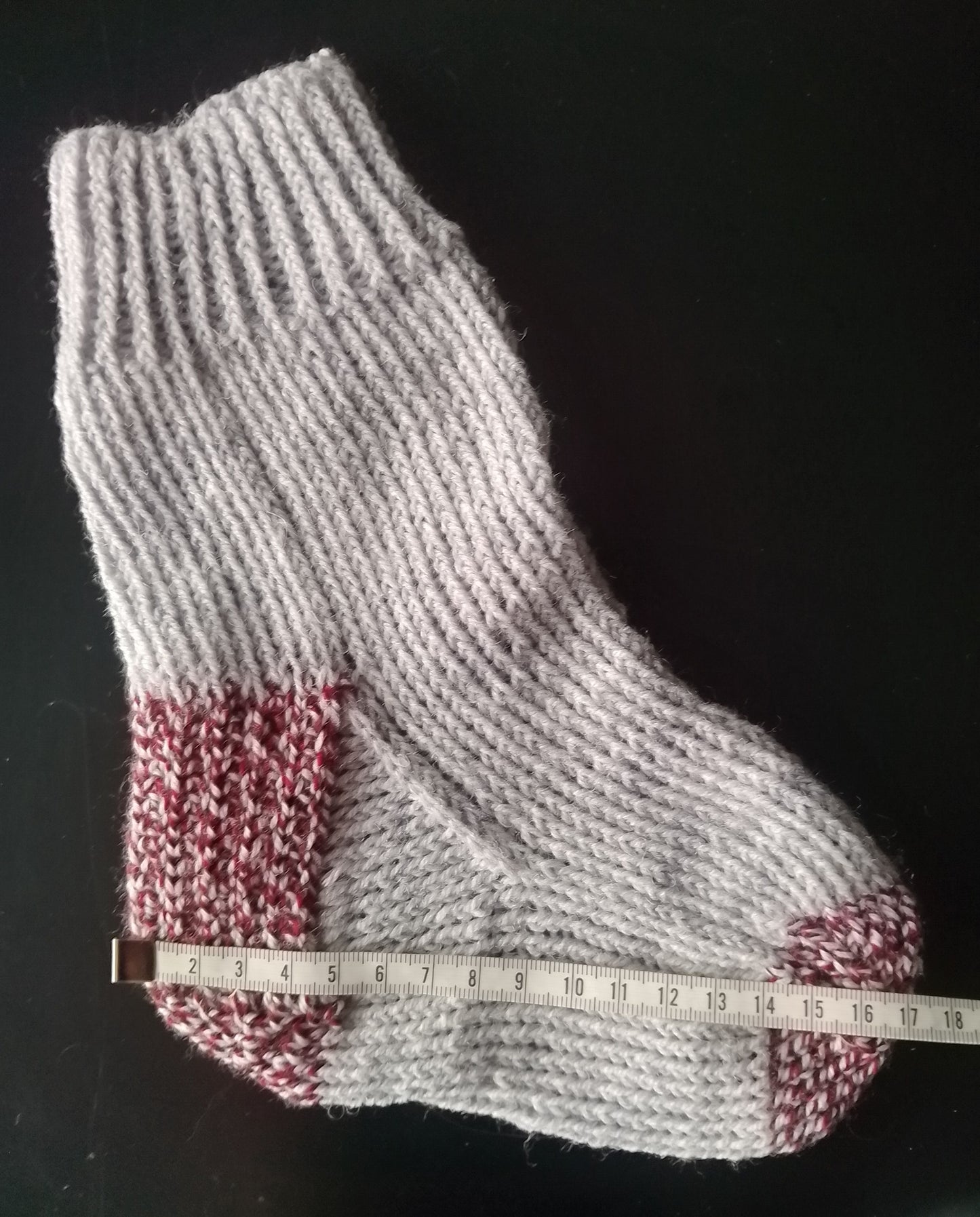 Knitted socks junior size