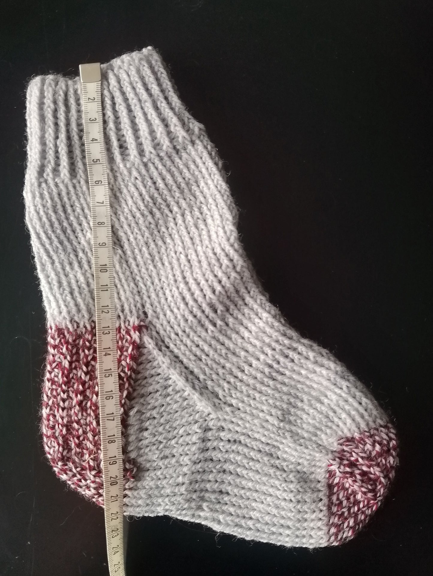 Knitted socks junior size
