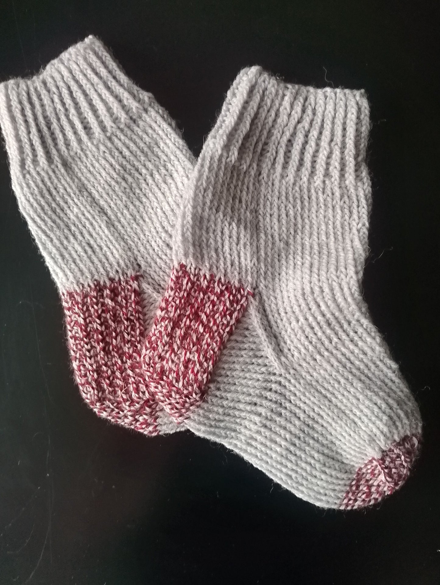 Knitted socks junior size