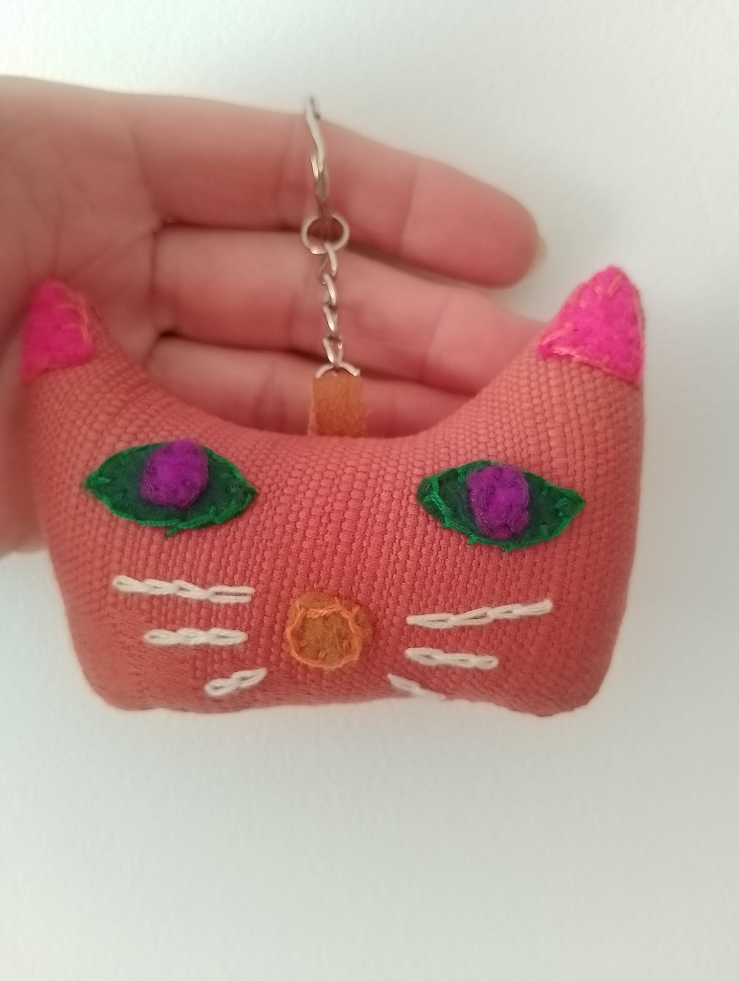Cat Face Keyring/ Bag Charm