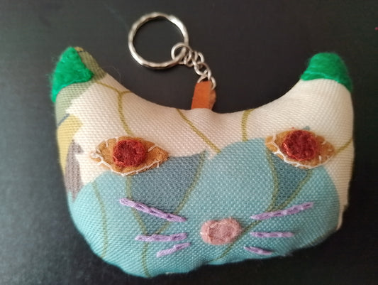 Cat Face Keyring