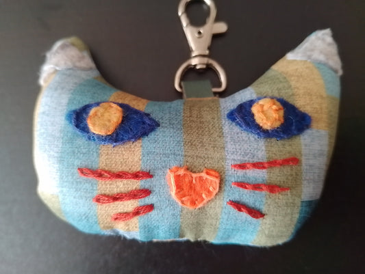 Cat Face Keyring