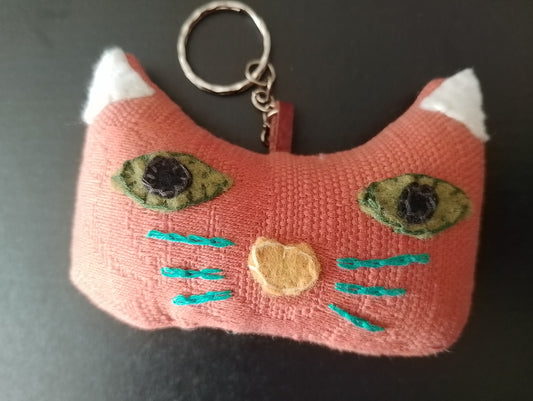 Cat Face Keyring