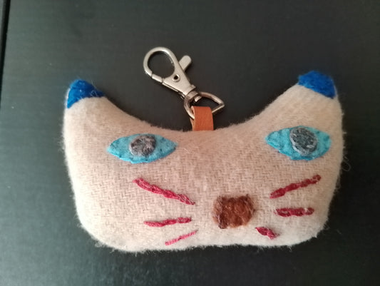 Cat Face Keyring