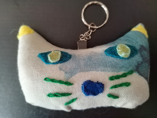 Cat Face Keyring