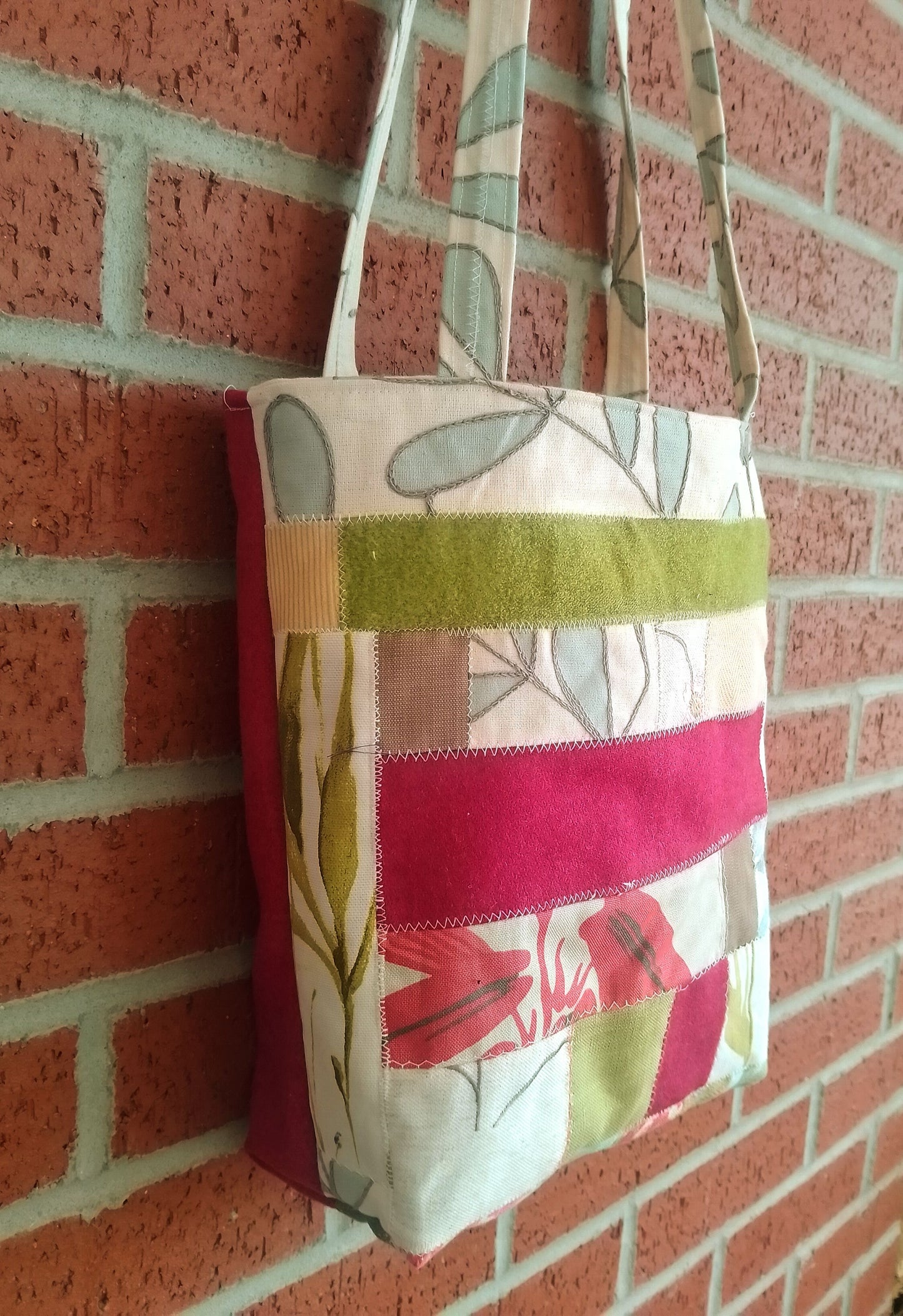 Sustainable patchwork carrier bag